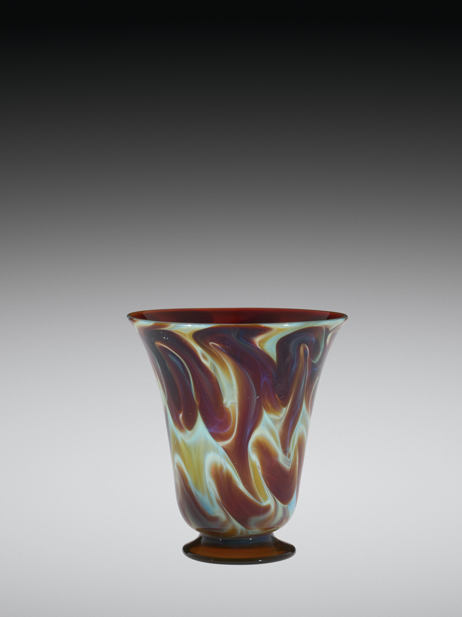 Beaker with Chalcedony Glass and Aventurine
