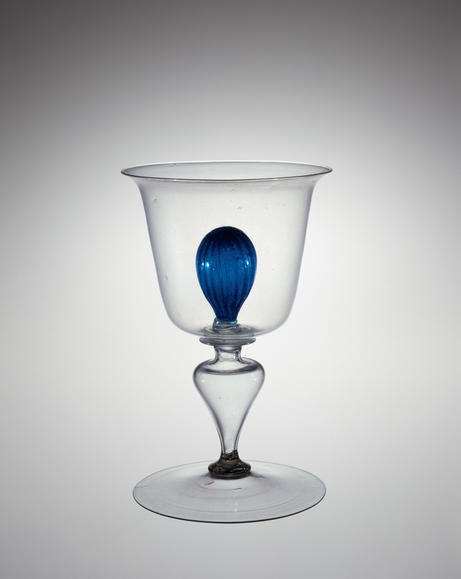 Goblet with Inner Blue Ball