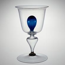 Goblet with Inner Blue Ball