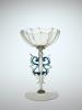 FIG. 47. Winged goblet, blown, applied, tooled. Probably Venice, 17th century. H. 17.3 cm, W. 11.1 cm, D. (foot) 11 cm. The Corning Museum of Glass (2000.3.13).